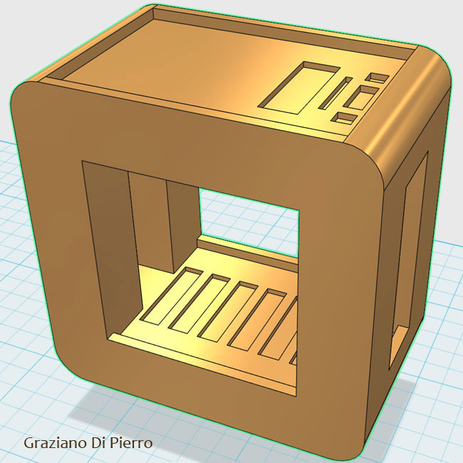 disegno del carrello in 3D