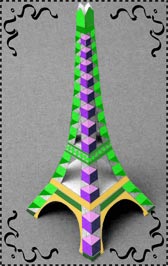 torre decorata con cubi torre decorata con cubi di illusione ottica