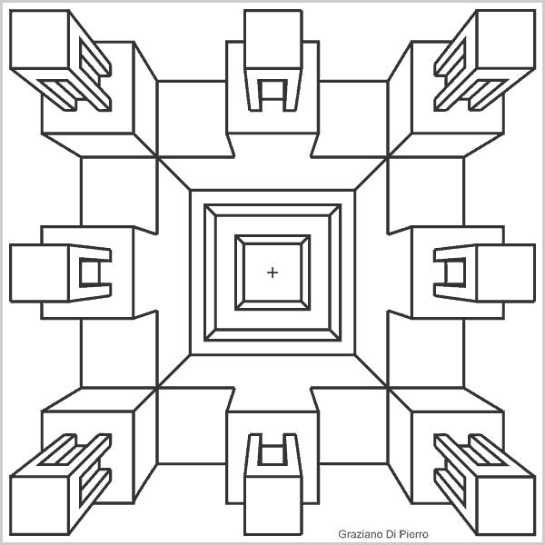 fase n.11: porte nei solidi sopraelevati disegno delle porte di ingresso nei solidi sopraelevati: disegno lo spessore dei muri